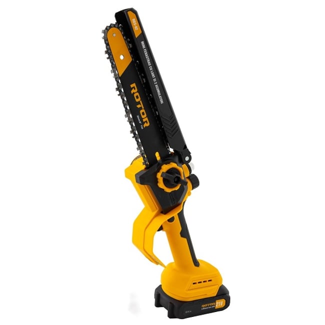 Mini drujba cu acumulator ROTOR RBS-82, 21 V 2 Ah, cu 2 acumulatori, lama 8'' , 4000 rot/min