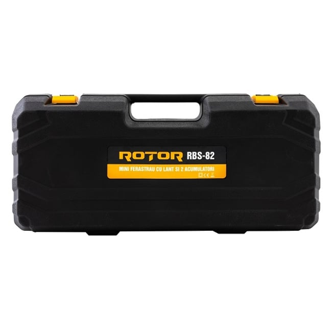 Mini drujba cu acumulator ROTOR RBS-82, 21 V 2 Ah, cu 2 acumulatori, lama 8'' , 4000 rot/min