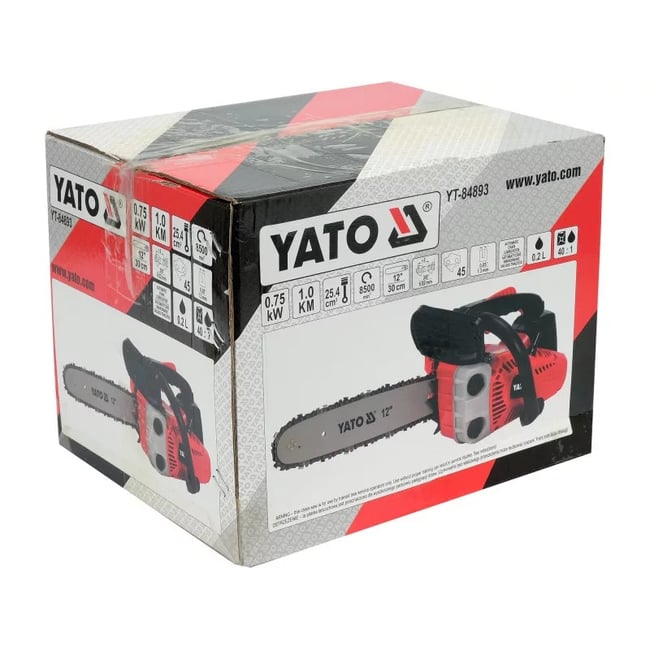 Drujba / motofierastrau pe benzina, Yato YT-84893, lungime sina 30 cm, 1.0 CP, 0.75 kW