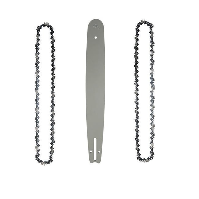 Set lama si 2 lanturi pentru drujba de constructii, 22,5 dinti/45 pinteni, pas 3/8LP, canal 1.3 mm, lungime 12”/30 cm