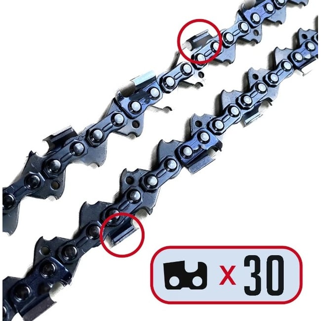 Lant drujba 30 dinti, pas 3/8, grosime 1.5 mm, 60 zale, IETO