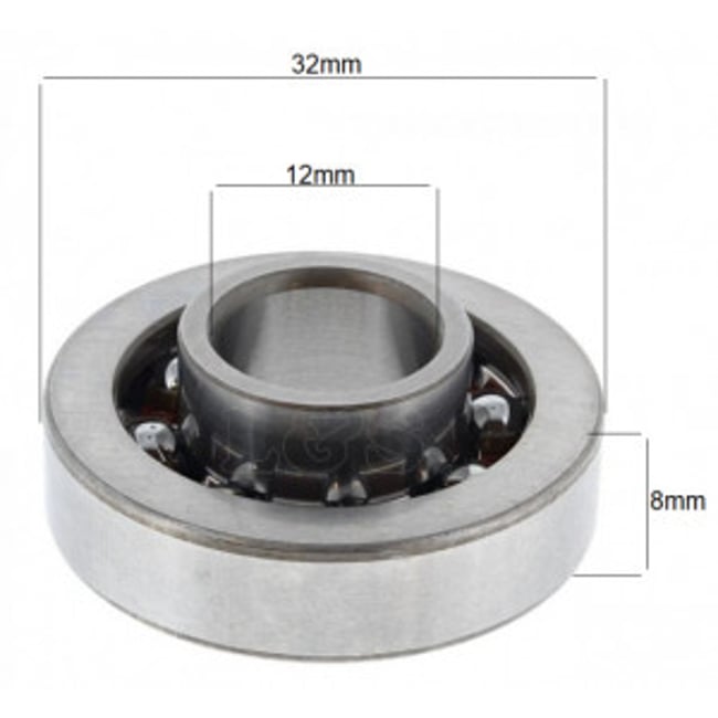 Set 2 rulmenti ambielaj compatibil pentru drujba Husqvarna 435, 440, 135, 440, stanga - dreapta