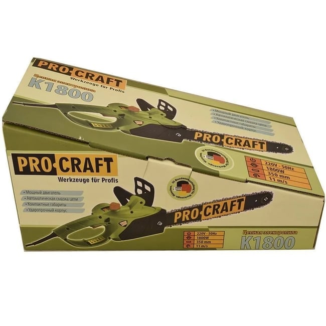 Fierastrau electric cu lant Procraft K1800, lungime sina 35 cm, 1800 W