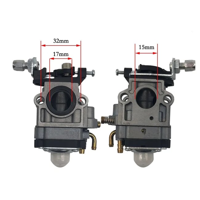 Carburator motocoasa China, Mitsubishi TL 43, TL 52 int. 15mm