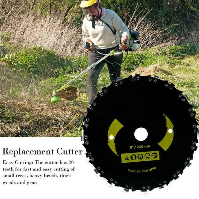 Disc motocoasa cu lant de drujba 230mm x 25.4 mm