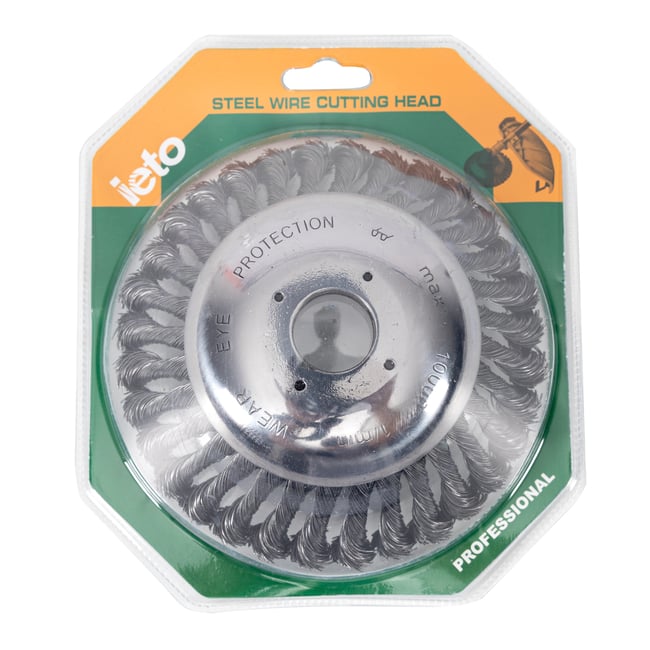 Disc motocoasa cu perie de sarma, 150mm, 6"