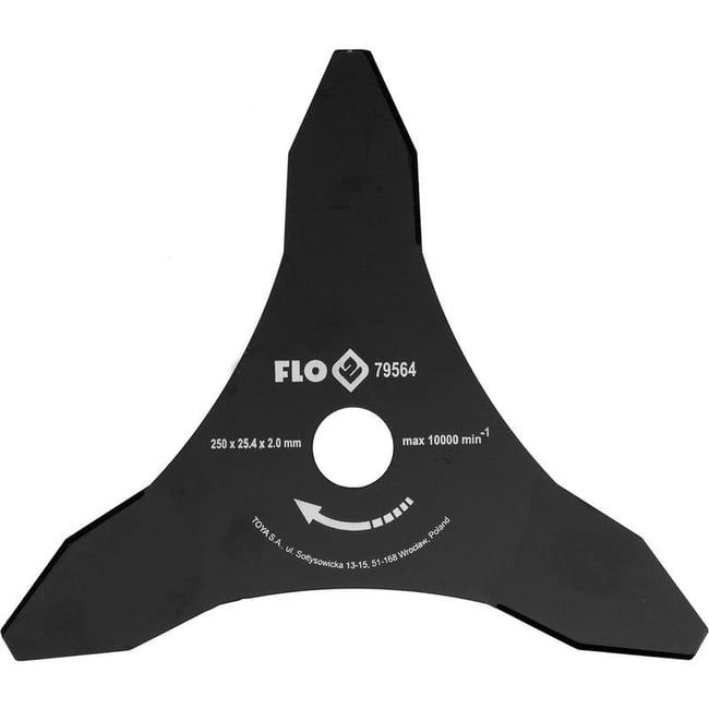 Disc taietor motocoasa 3 laturi (model Y) 255 x 25.4mm, grosime 2mm