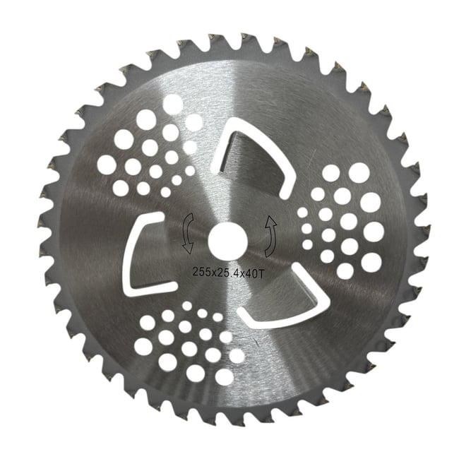 Disc circular motocoasa cu 40 dinti vidia 255x25.4 mm (cu aripioare)