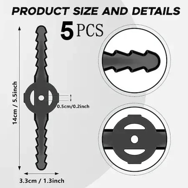 Set de 5 discuri din plastic pentru trimmer electric