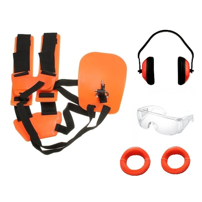 Set Accesorii Motocoasa (Ham, Ochelari, Casca antifonica, Fir)