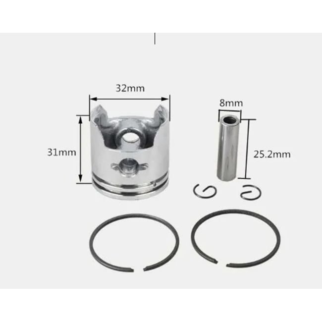 Kit cilindru motocoasa China, Zenoah G23L, HT2310 (32mm)