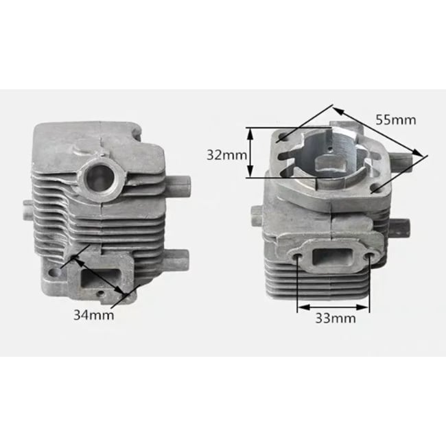 Kit cilindru motocoasa China, Zenoah G23L, HT2310 (32mm)