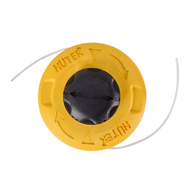 Tambur motocoasa automat galben cu buton negru, M10 pas 1.25, Huter GTH Easy Load