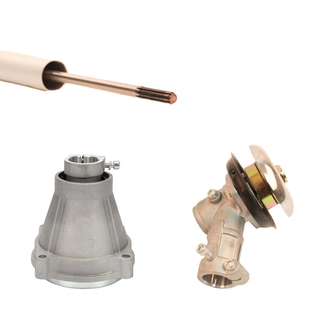 Pachet Ax angrenaj + teava motocoasa 26 mm cu 9 caneluri + Angrenaj unghiular + Cap superior