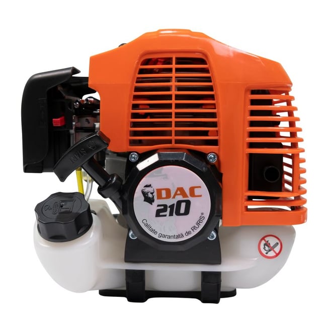 Motocoasa pe benzina RURIS DAC 210, motor benzina TEZ, 2 timpi, 42 CC, 1.7 CP, accesorii incluse