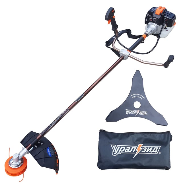 Motocoasa pe benzina UralZid, 2 timpi, 7.5 CP, accesorii incluse