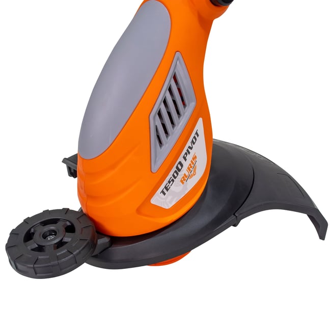 Trimmer electric RURIS TE500 Pivot, 500 W, 10000 RPM, diametru taiere 300 mm, fir 1.2 mm x 6 m