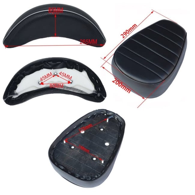 Sezut pentru scuter electric City Coco, 3 piese