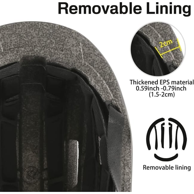 Casca trotineta cu leduri incorporate, baterie reincarcabila, viziera, negru mat