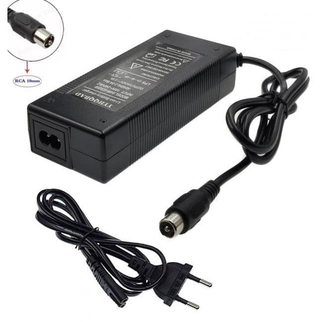 Incarcator bicicleta electrica 54.6V 2A (pentru baterii 48v Li-Ion) RCA 10mm
