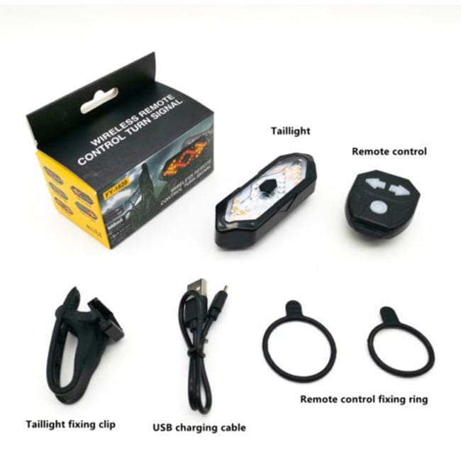 Semnalizare wireless trotineta / bicicleta, cu acumulator 800mah, incarcare USB