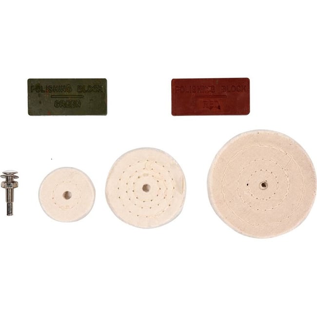 Set de lustruit pentru oțel, aluminiu și plastic, 6 piese