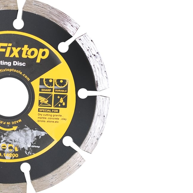 Disc diamantat, cu segmente, pentru debitare materiale de constructii, GS Fixtop, 230 x 22.2 x 7.5 mm