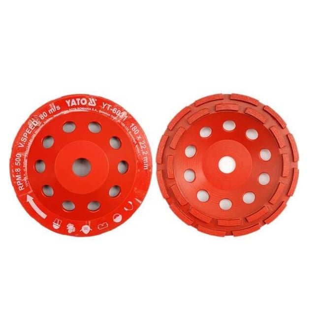 Disc cupa diamantat pentru slefuit, 125x22mm, Yato YT-6032