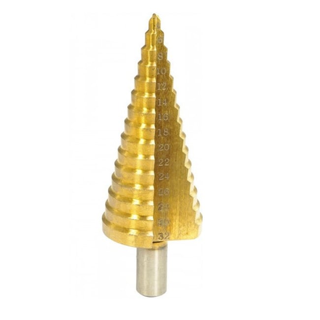 Burghiu conic in trepte, 4 – 32mm, HSS