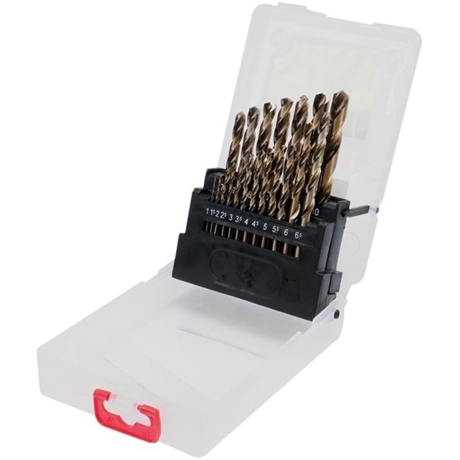 Set 19 burghie pentru metal 1 - 10 mm HSS - cobalt