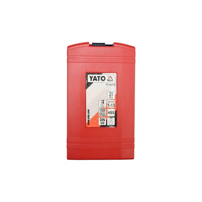 Set Burghie Titan pentru Metal, Yato YT-44676, 25 Buc, HSS TiN, 1-13mm