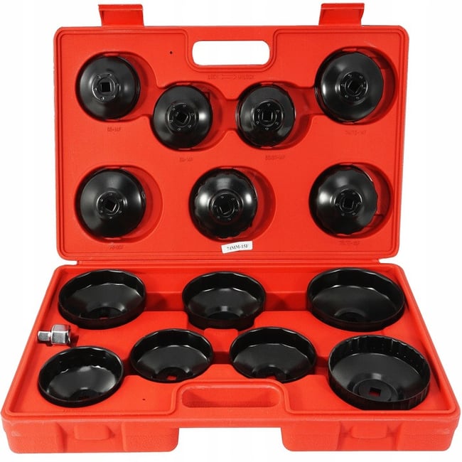 Set chei tubulare pentru filtru ulei, 15 piese