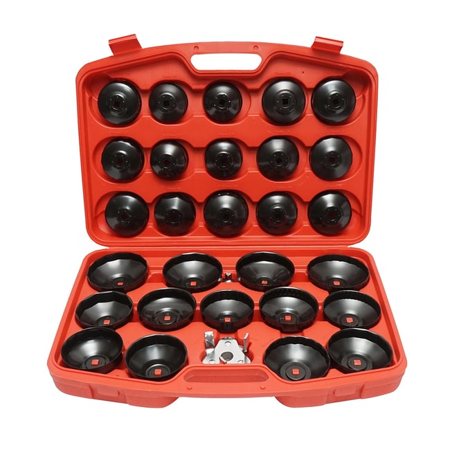 Set chei tubulare pentru filtru ulei, 30 piese