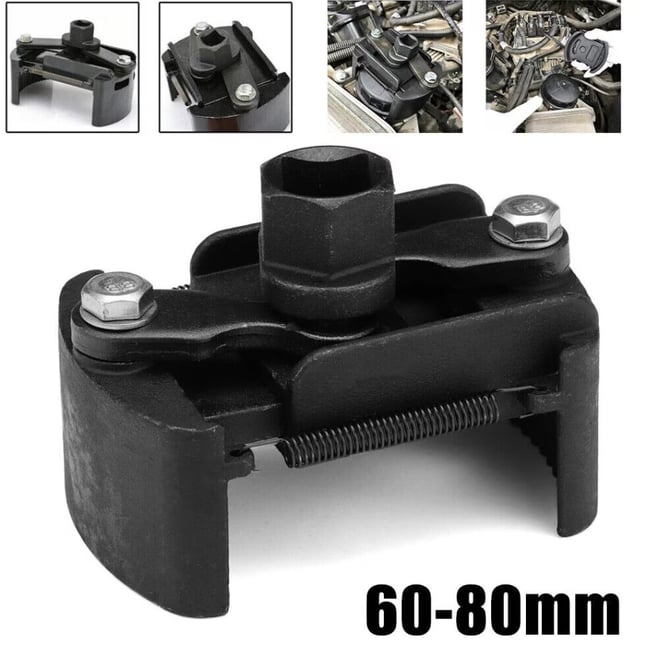 Cheie reglabila pentru filtrul de ulei, 60 - 80 mm