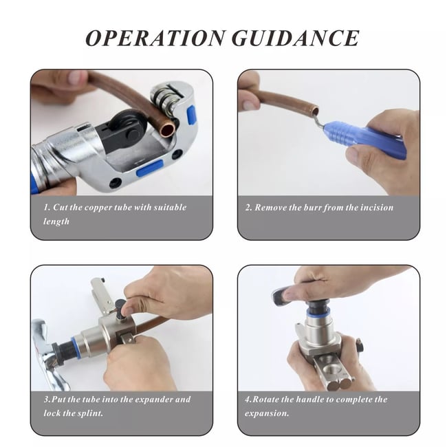 Trusa profesionala pentru bercuit conducte de frana si tevi cupru aer conditionat (6 - 19mm)