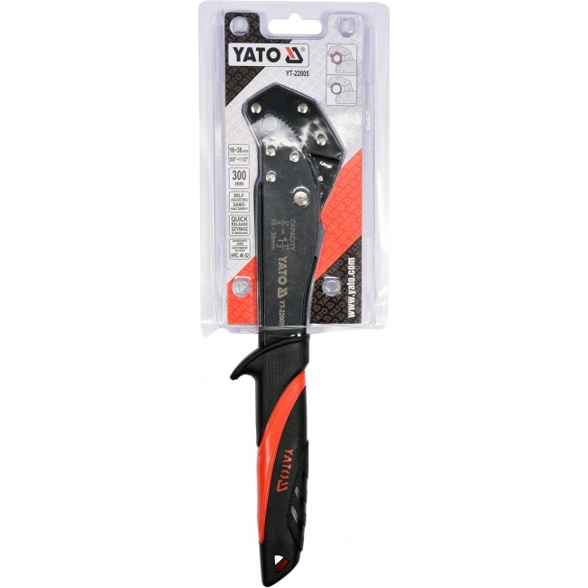 Cleste Reglabil pentru Tevi si Piulite YATO YT-22005, 16-38mm, 300mm