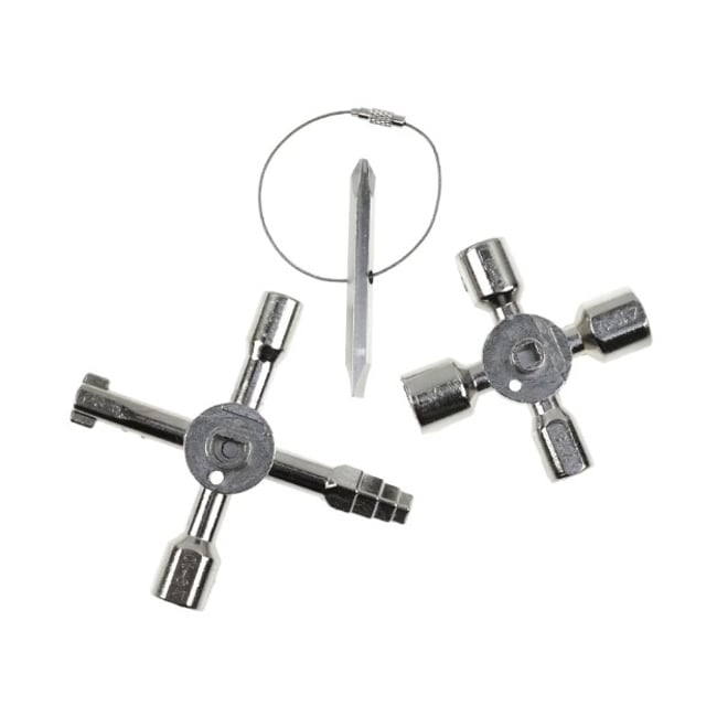 Cheie universala pentru dulapuri tehnice 10 in 1