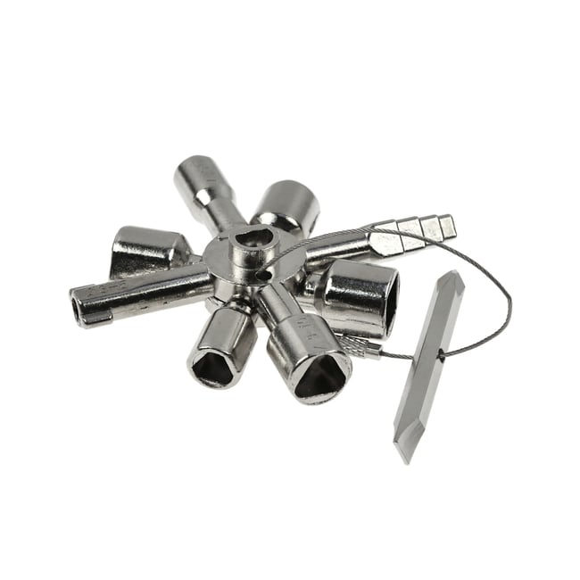 Cheie universala pentru dulapuri tehnice 10 in 1