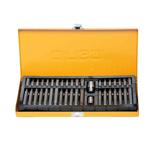 Trusa biti torx, hex si spline 40 piese CR-V, DINGQI 68001