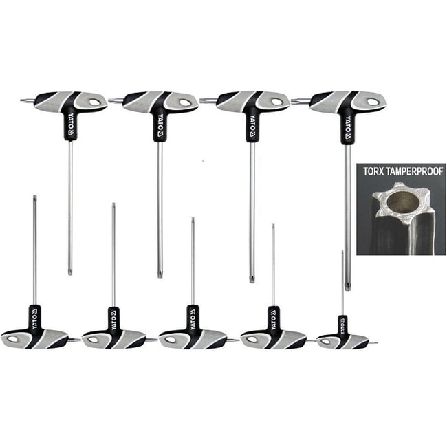 Set torx maner tip "T", 9 piese Yato YT-05615