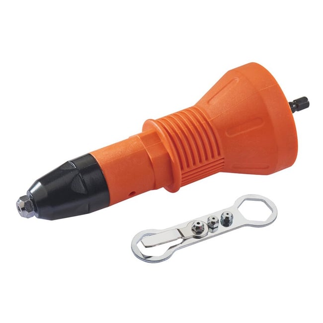 Adaptor electric pentru pistol de nituit, portocaliu, 2.4 - 4.8 mm