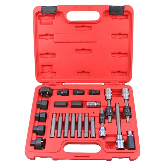 Set chei demontare si montare fulii de alternator, 24 piese