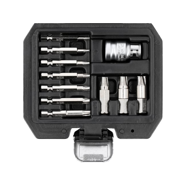 Set extractoare șuruburi deteriorate, 11 piese, YT-04582, Yato