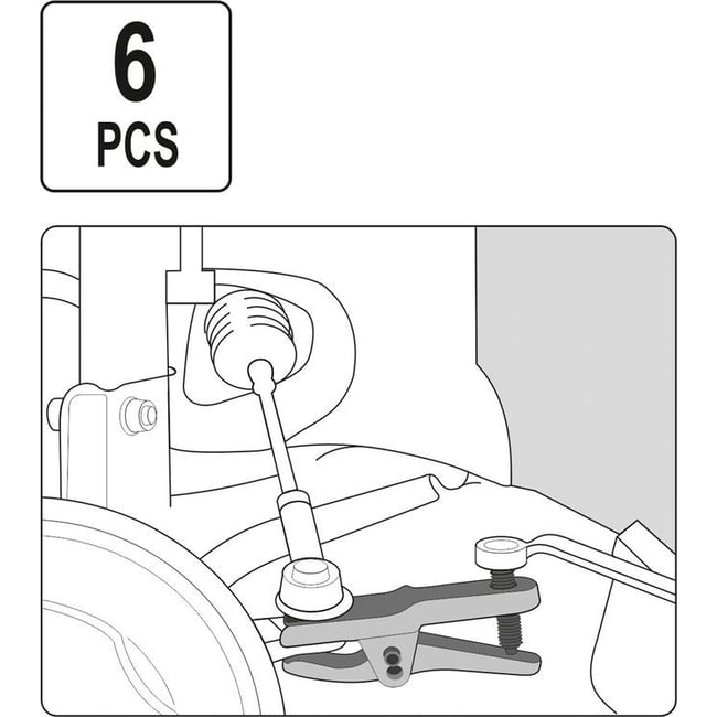 Set Extractoare Articulatii Sferice, 6 Buc, Yato YT-06157