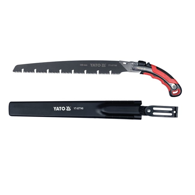 Fierastrau pentru crengi cu lama detasabila si teaca, lungime 350mm, Yato YT-87740