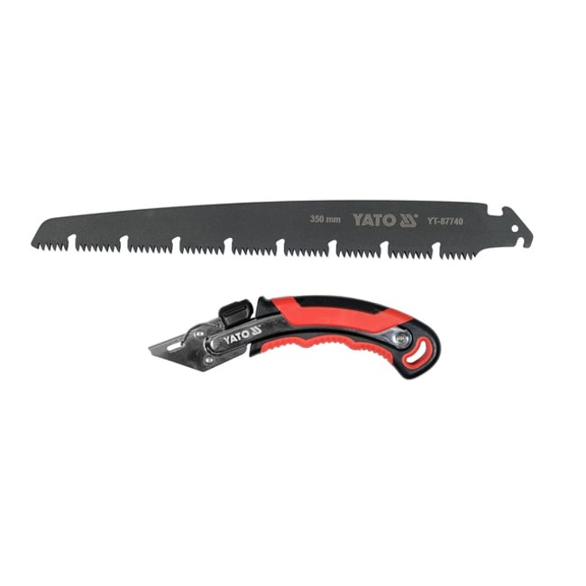 Fierastrau pentru crengi cu lama detasabila si teaca, lungime 350mm, Yato YT-87740