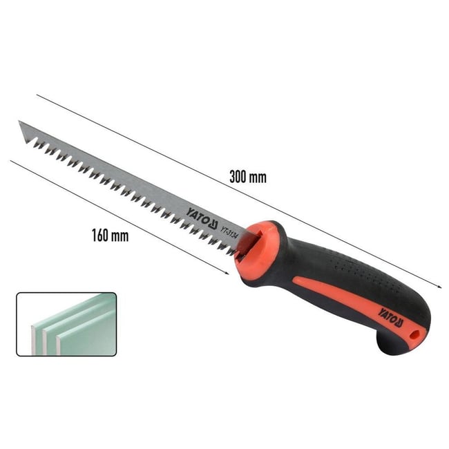 Fierastrau pentru rigips, Yato YT-3134 , 160 mm, maner plastic