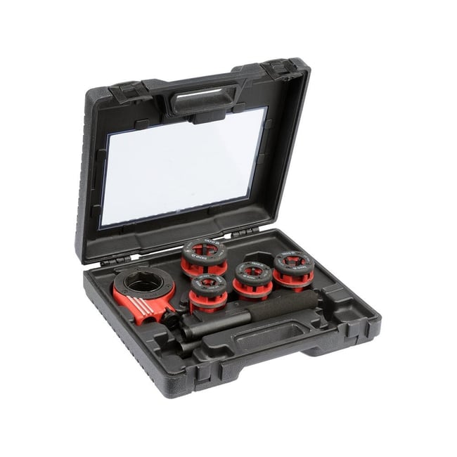 Trusa filiere pentru tevi 3/8", 1/2", 3/4" si 1" cu antrenor Yato YT-29001