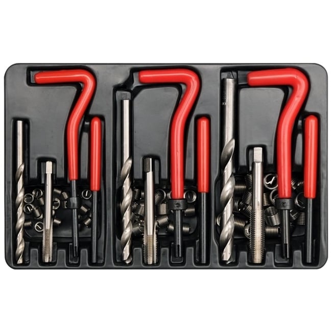 Set pentru reparat filete, Yato YT-1769, M6-M10, 88 bucati