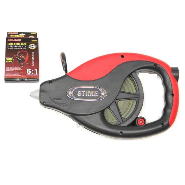 Ruleta cu banda metalica profesionala, Bolema, cu varf, lungime 30 Metri